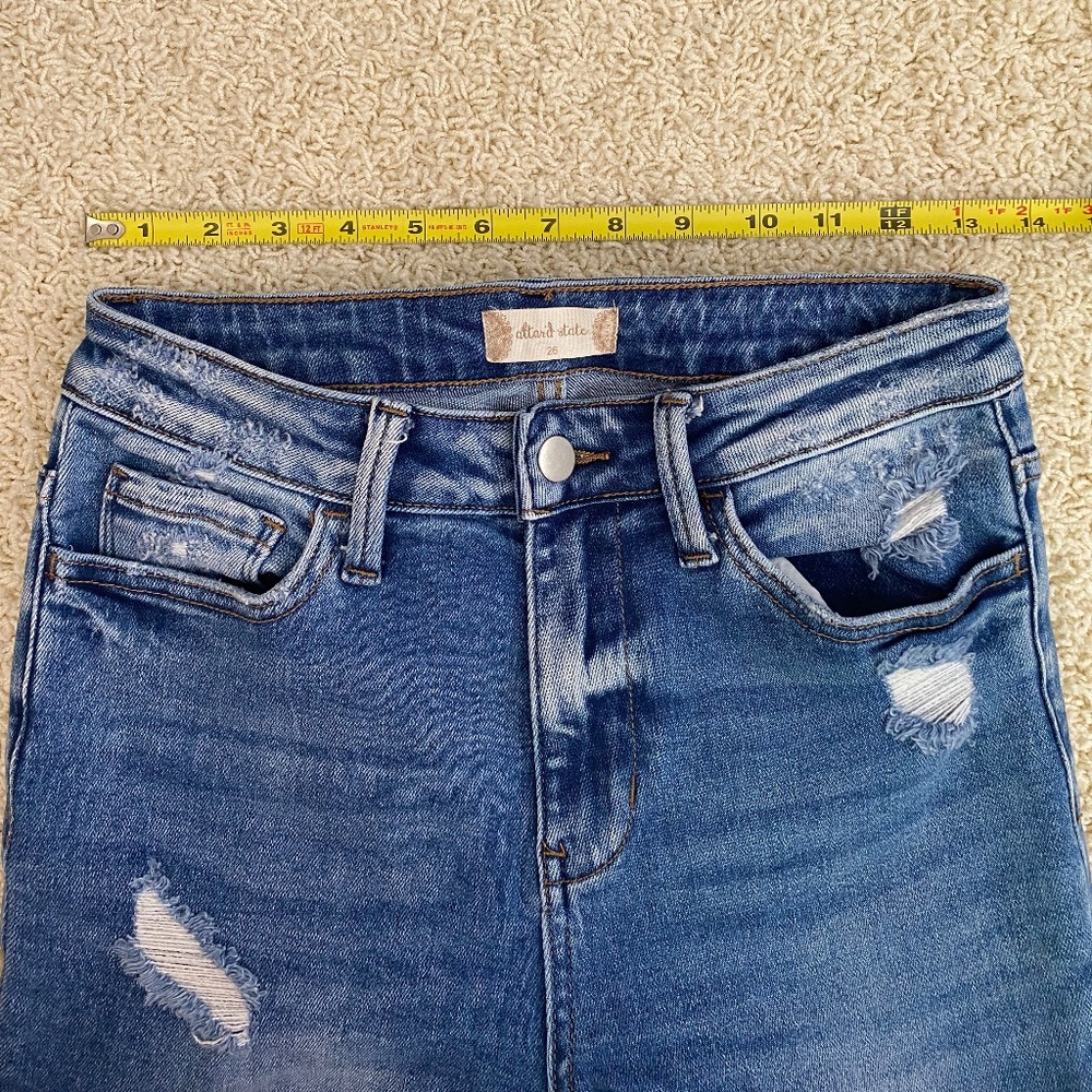 Altar'd State Flared Blue Jeans - Picture 3 of 6